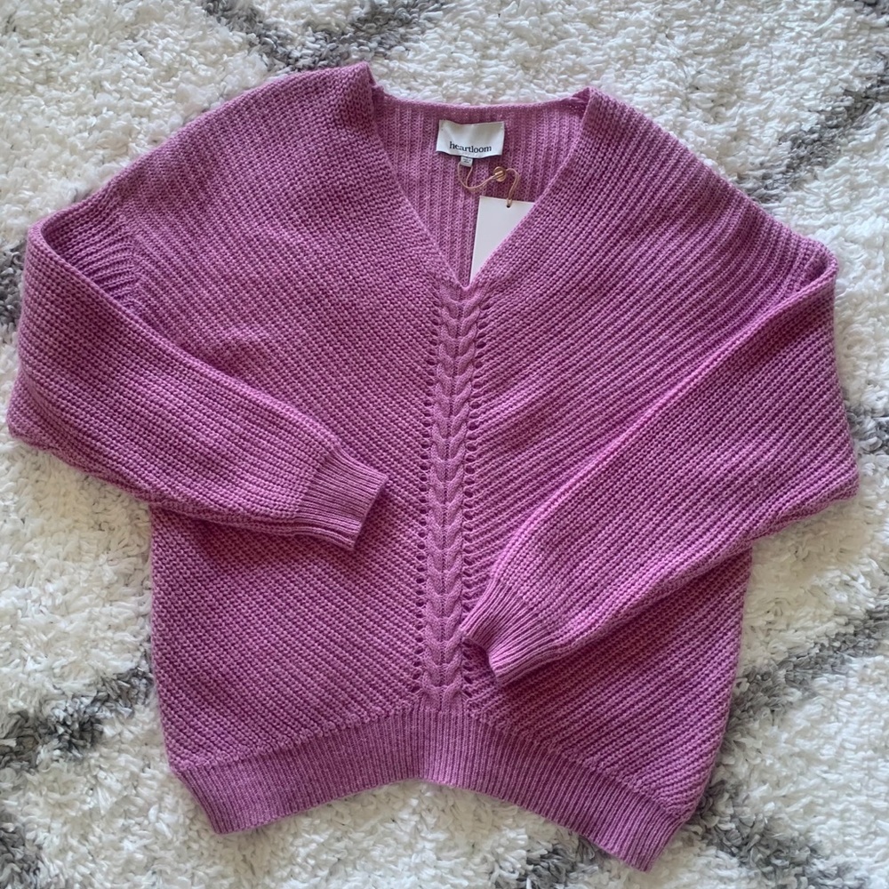 Relaxed Fit V-neck Sweater